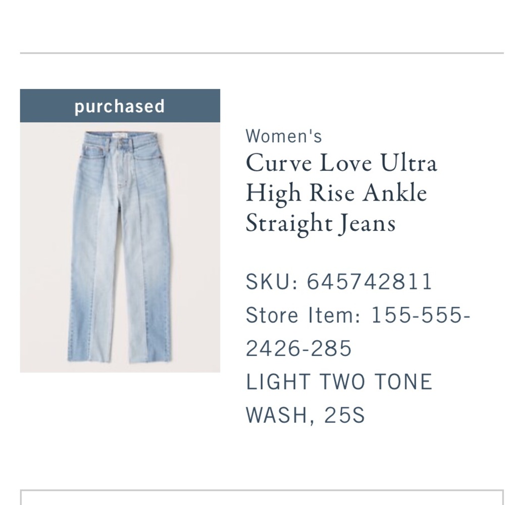 Abercrombie curve love jeans - Picture 4 of 4